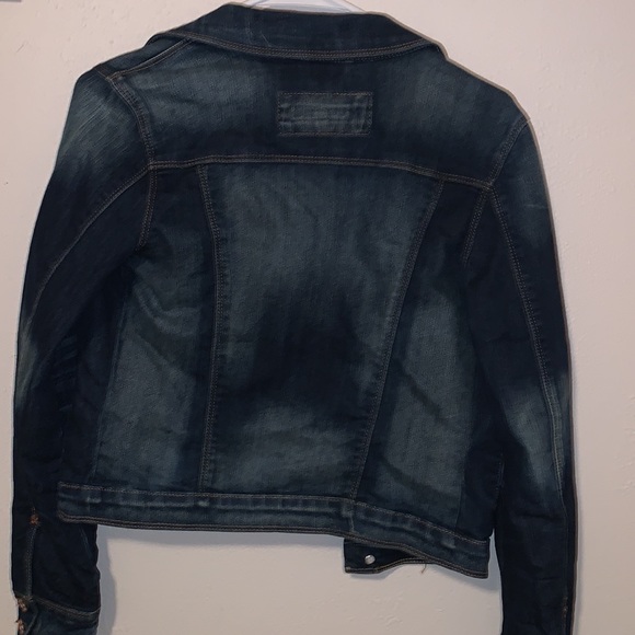 Sneak peek S denim jacket. Dark blue - Picture 3 of 3